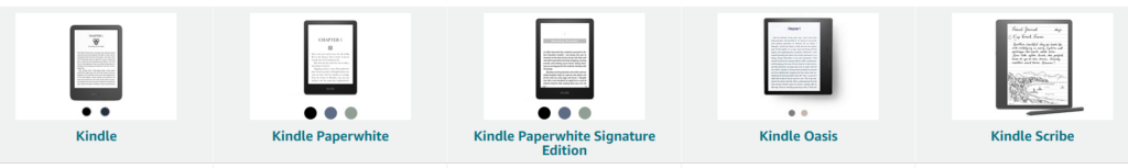 kindle models