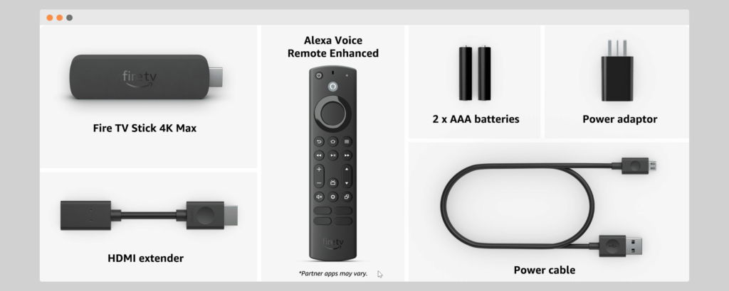 Fire TV Stick 4K Max whats inside the box